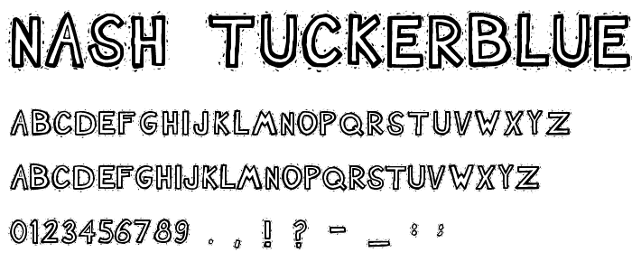 Nash TuckerBlue font